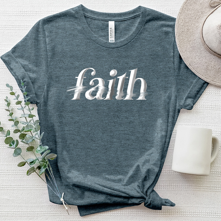 Faith Brushstroke Heathered Tee