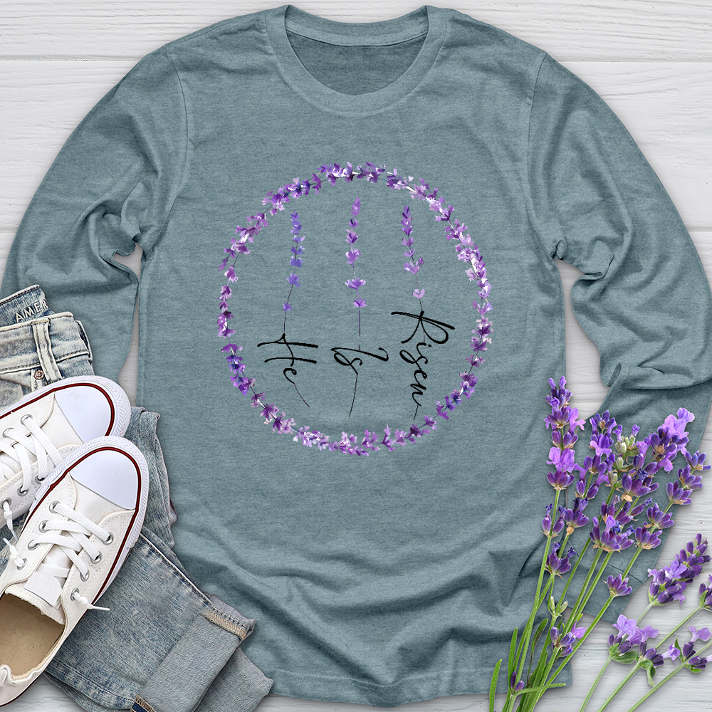 He Is Risen Long Sleeve Tee