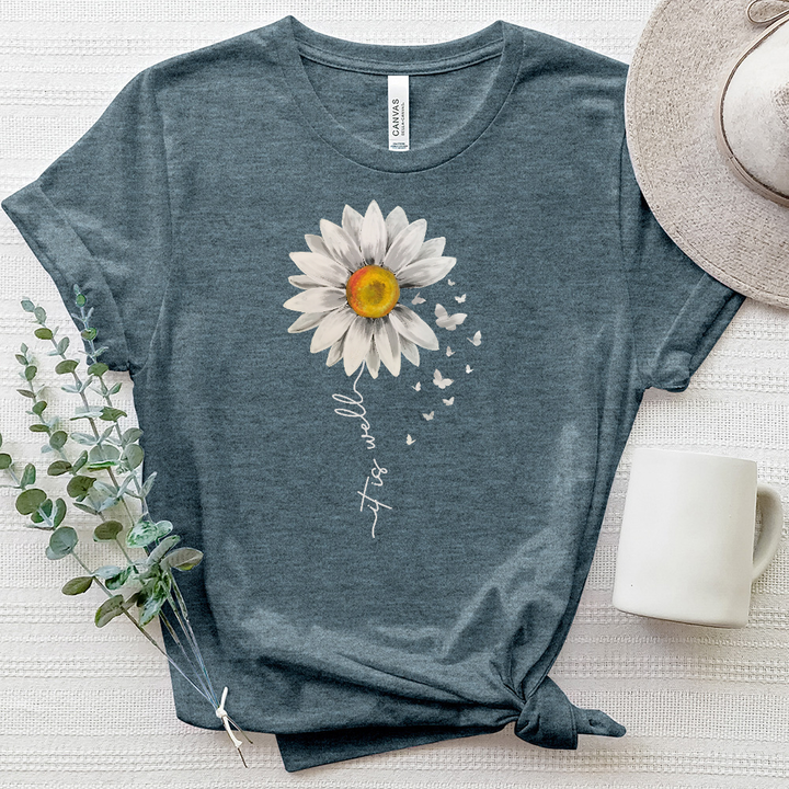 It Is Well Flower Stem Heathered Tee