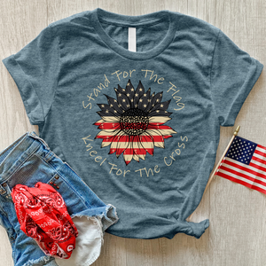 Stand For The Flag Heathered Tee