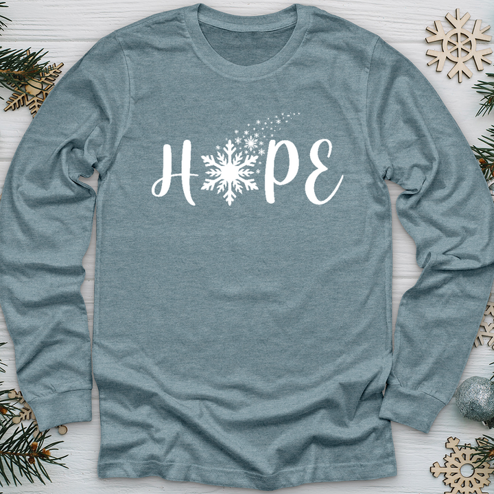 Hope Snowflake Long Sleeve Tee