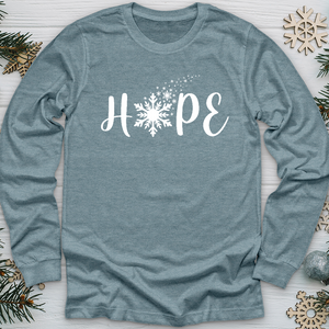 Hope Snowflake Long Sleeve Tee