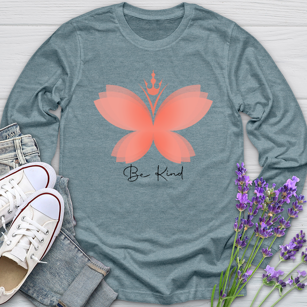 Be Kind Butterfly Long Sleeve Tee