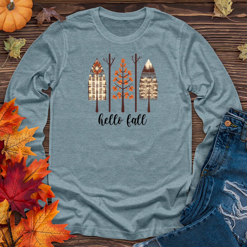 Retro Autumn Icon Trio Long Sleeve Tee