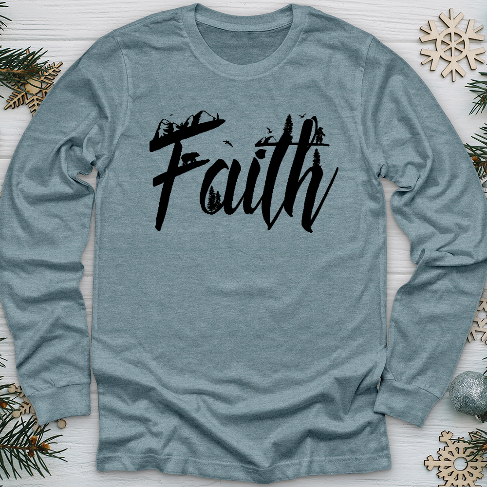 Faith Bear 01 Long Sleeve Tee