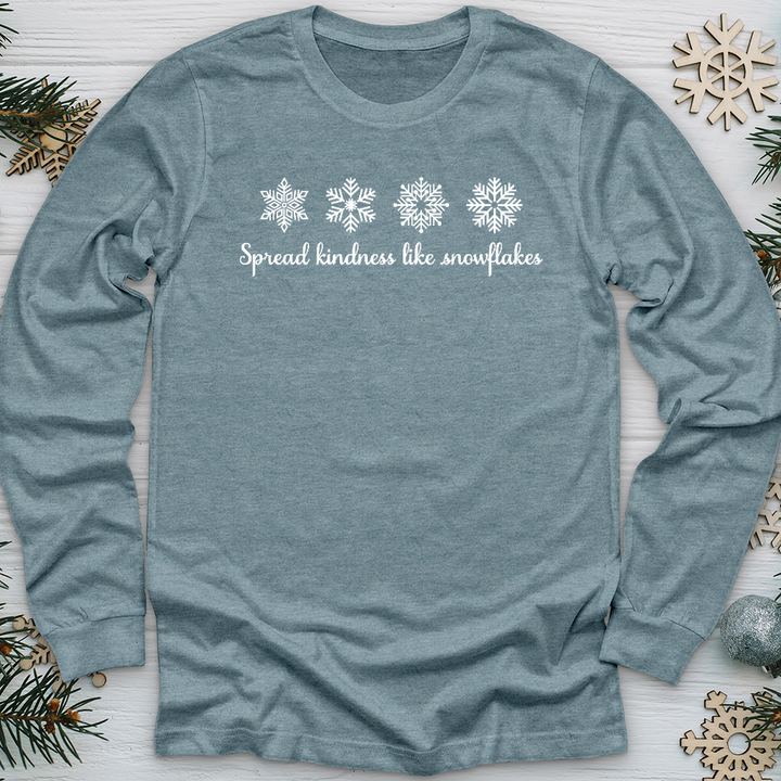 Spread Kindness Like Snowflakes Long Sleeve Tee