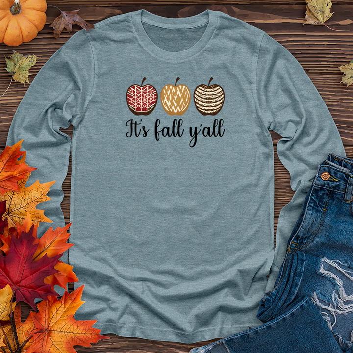 It's Fall Y'all Apple Cider Long Sleeve Tee