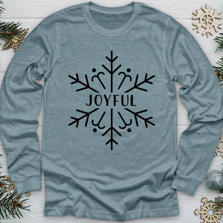 Joyful Snowflake Long Sleeve Tee