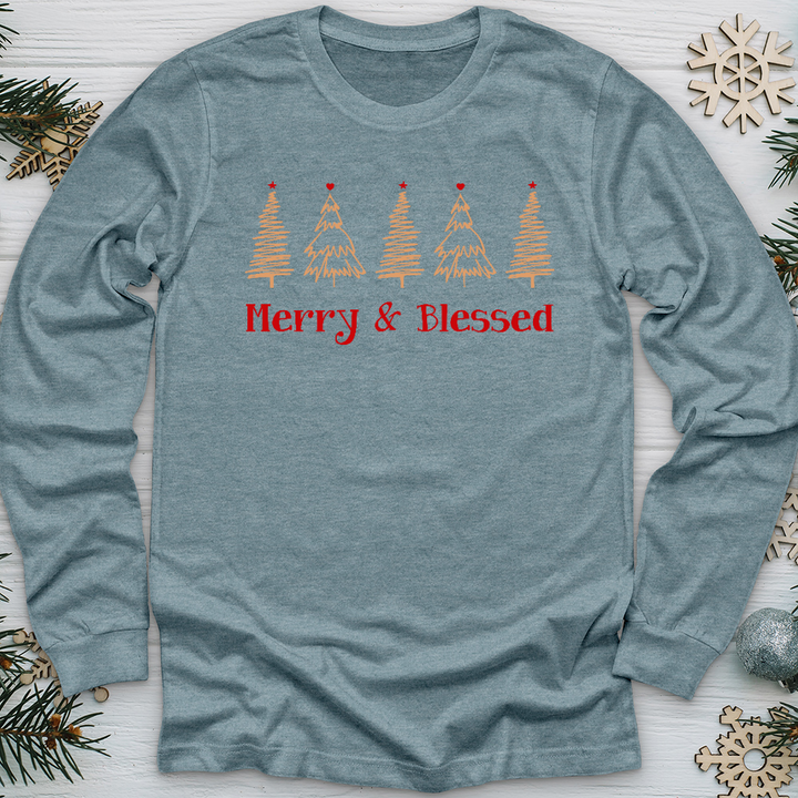 Blessed Christmas Farm Long Sleeve Tee