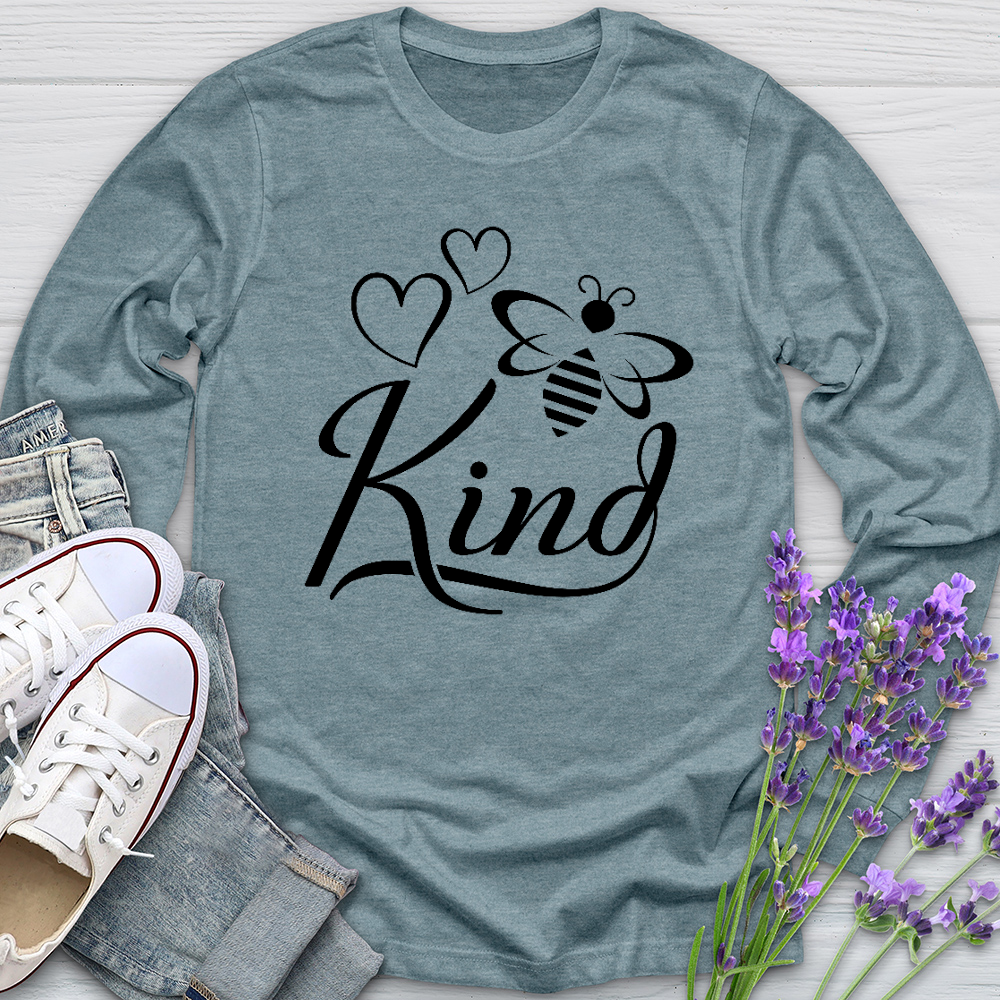 Bee Kind Honey Bee Long Sleeve Tee