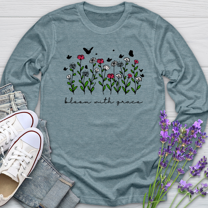 Bloom With Grace Long Sleeve Tee