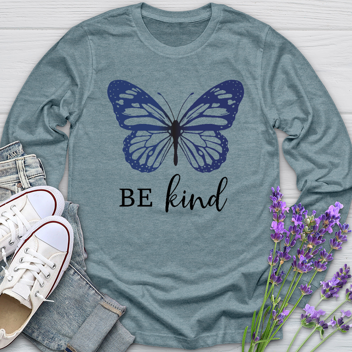 Be Kind Butterfly Long Sleeve Tee