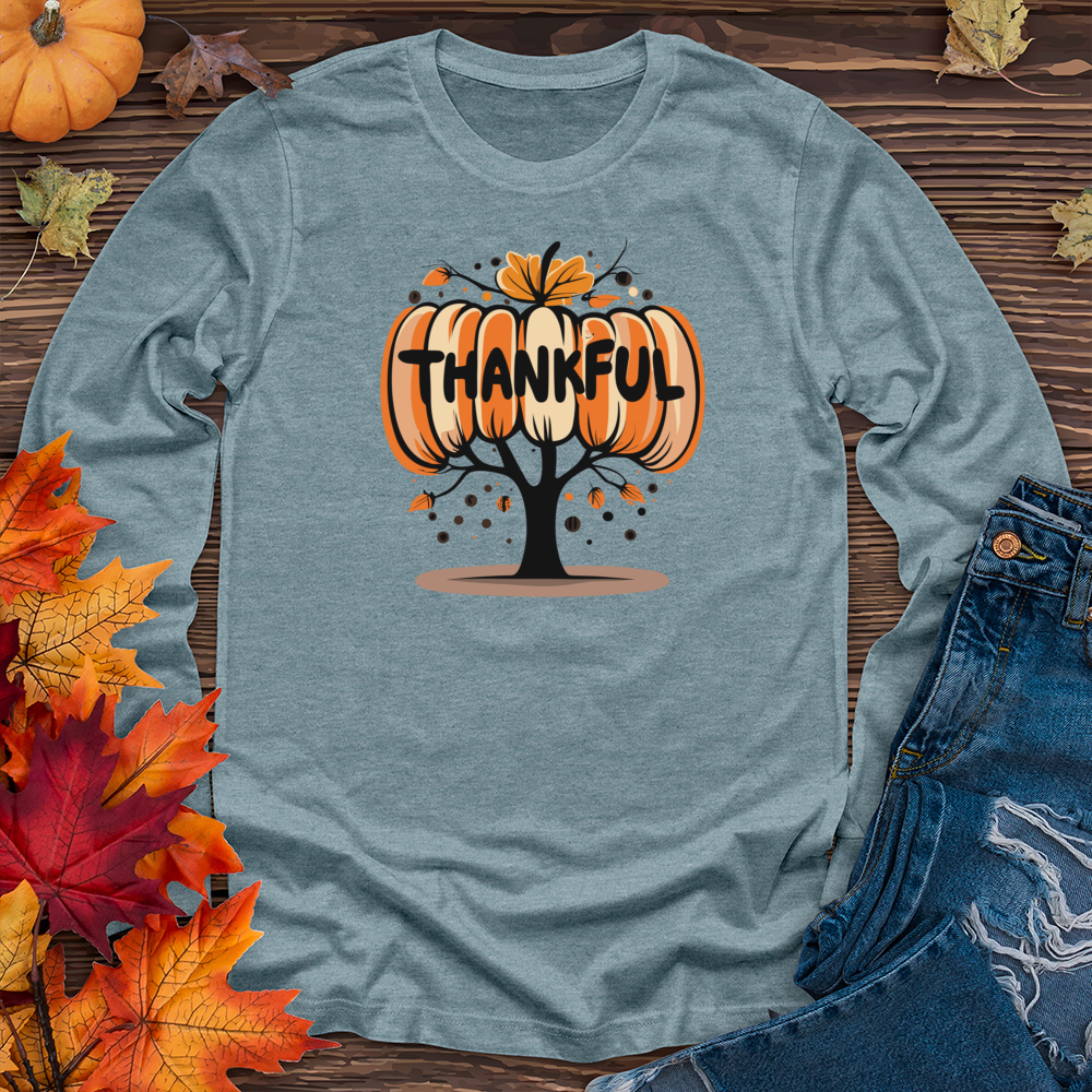 Thankful Pumpkin Tree Long Sleeve Tee