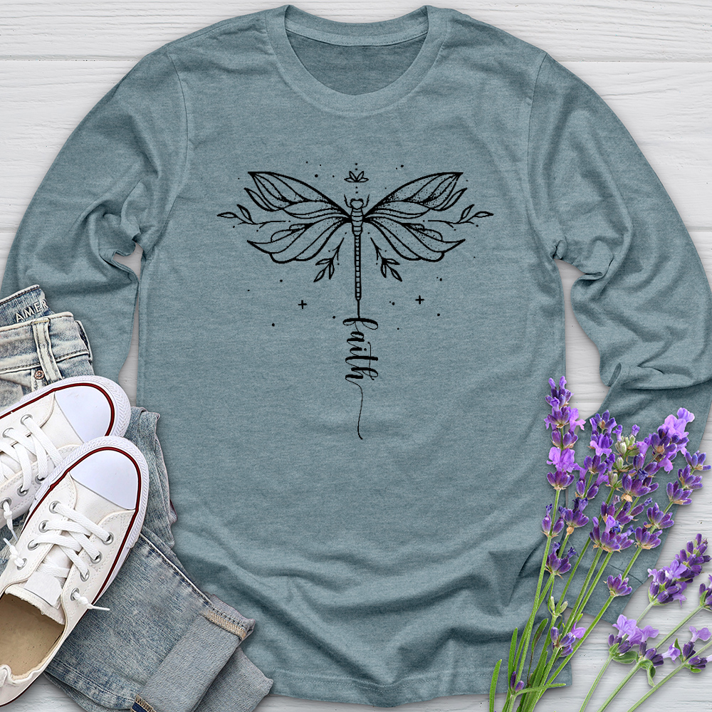 Simple Faith Dragonfly Long Sleeve Tee