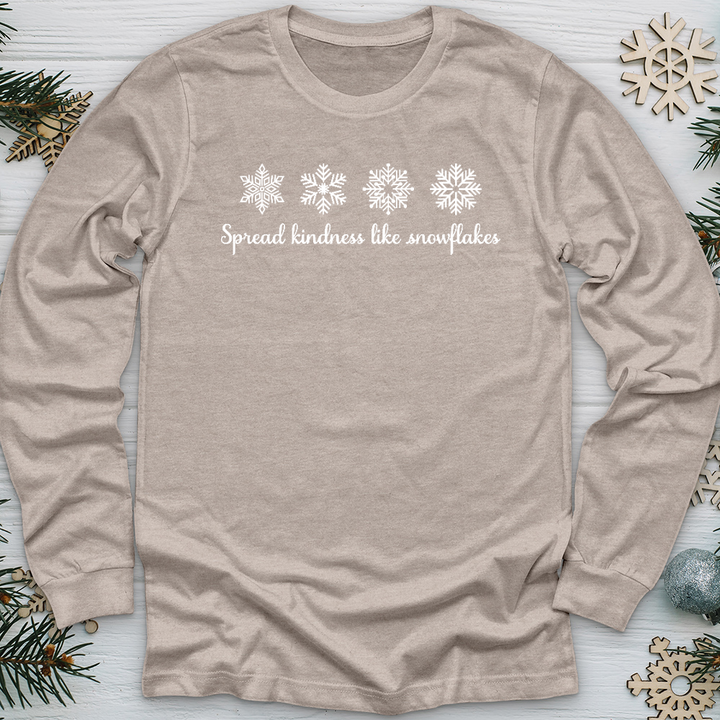 Spread Kindness Like Snowflakes Long Sleeve Tee