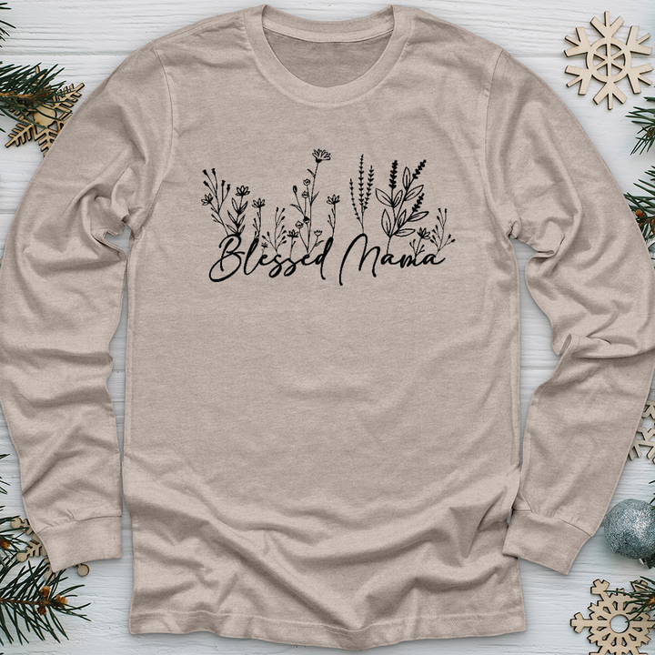 Blessed Mama Long Sleeve Tee