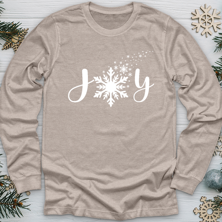 Joy Snowflake Long Sleeve Tee