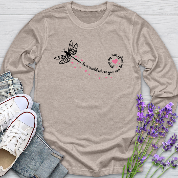 Be Kind Dragonfly Long Sleeve Tee