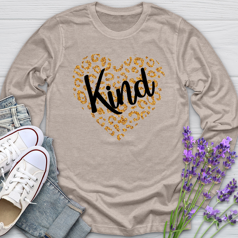 Kind Gold Heart Long Sleeve Tee