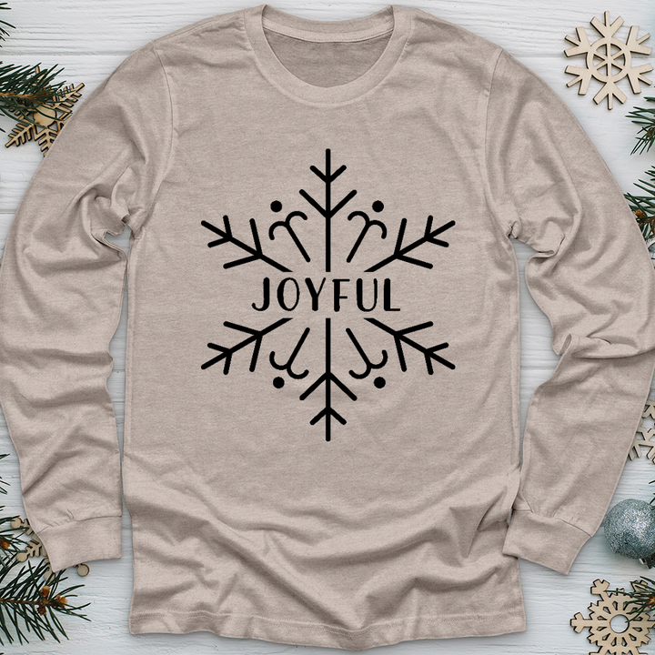 Joyful Snowflake Long Sleeve Tee