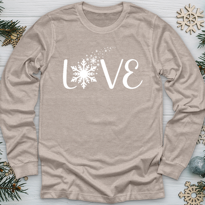 Love Snowflake Long Sleeve Tee