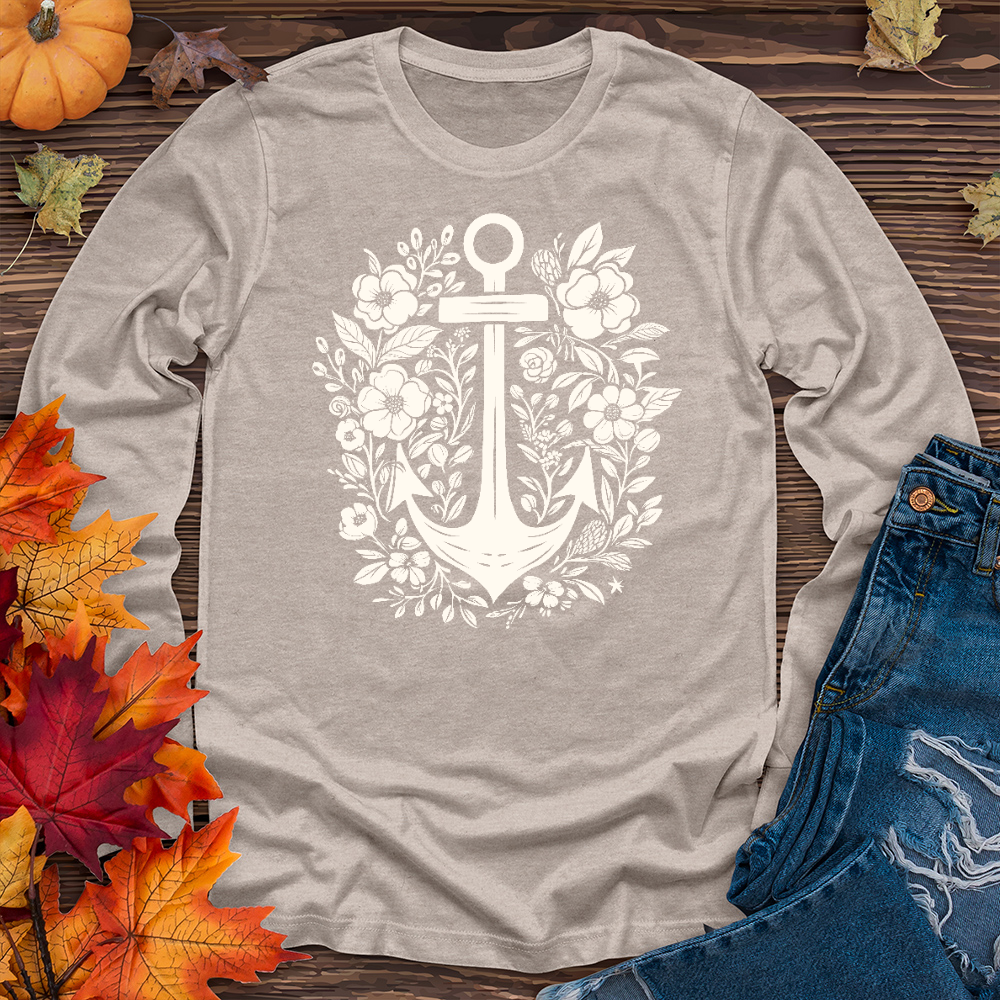 Anchor flower Long Sleeve Tee