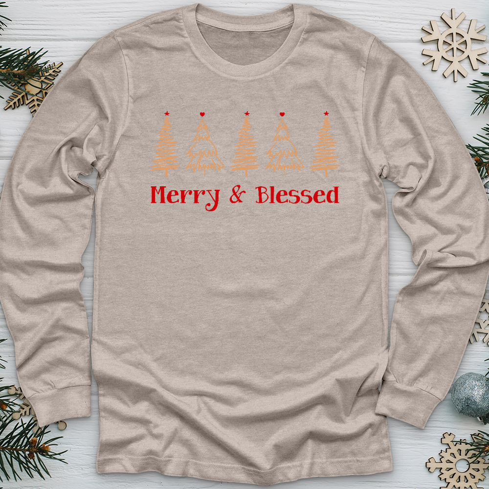 Blessed Christmas Farm Long Sleeve Tee