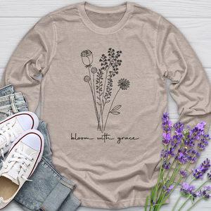 Bloom With Grace Bouquet Long Sleeve Tee