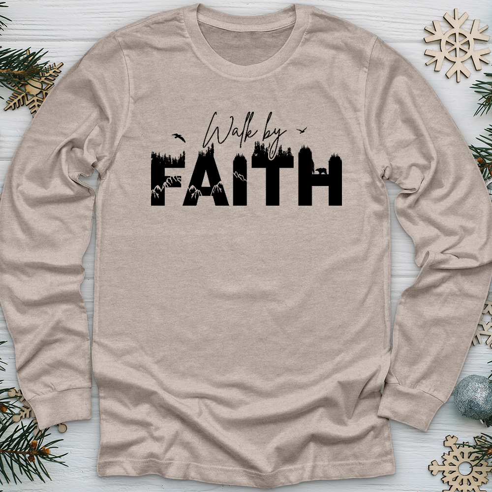 Walk by Faith Wilderness 01 Long Sleeve Tee