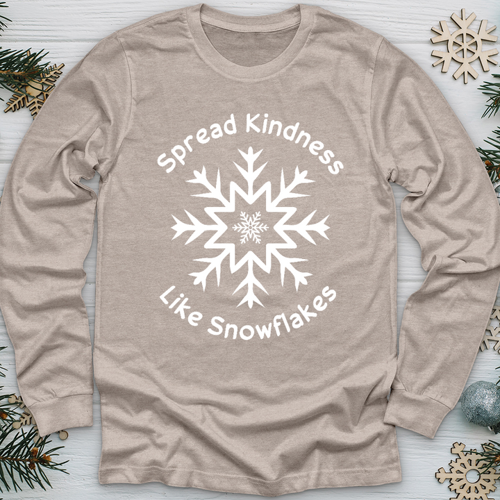 Spread Kindness Like Snowflakes Long Sleeve Tee