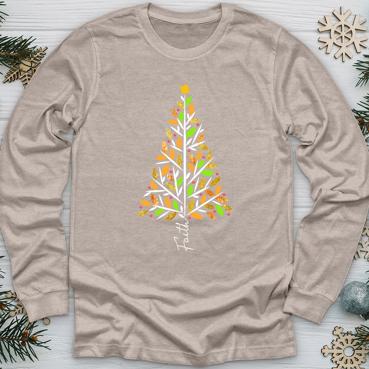 Faith Christmas Holly Long Sleeve Tee