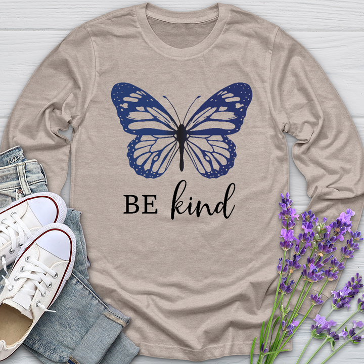 Be Kind Butterfly Long Sleeve Tee