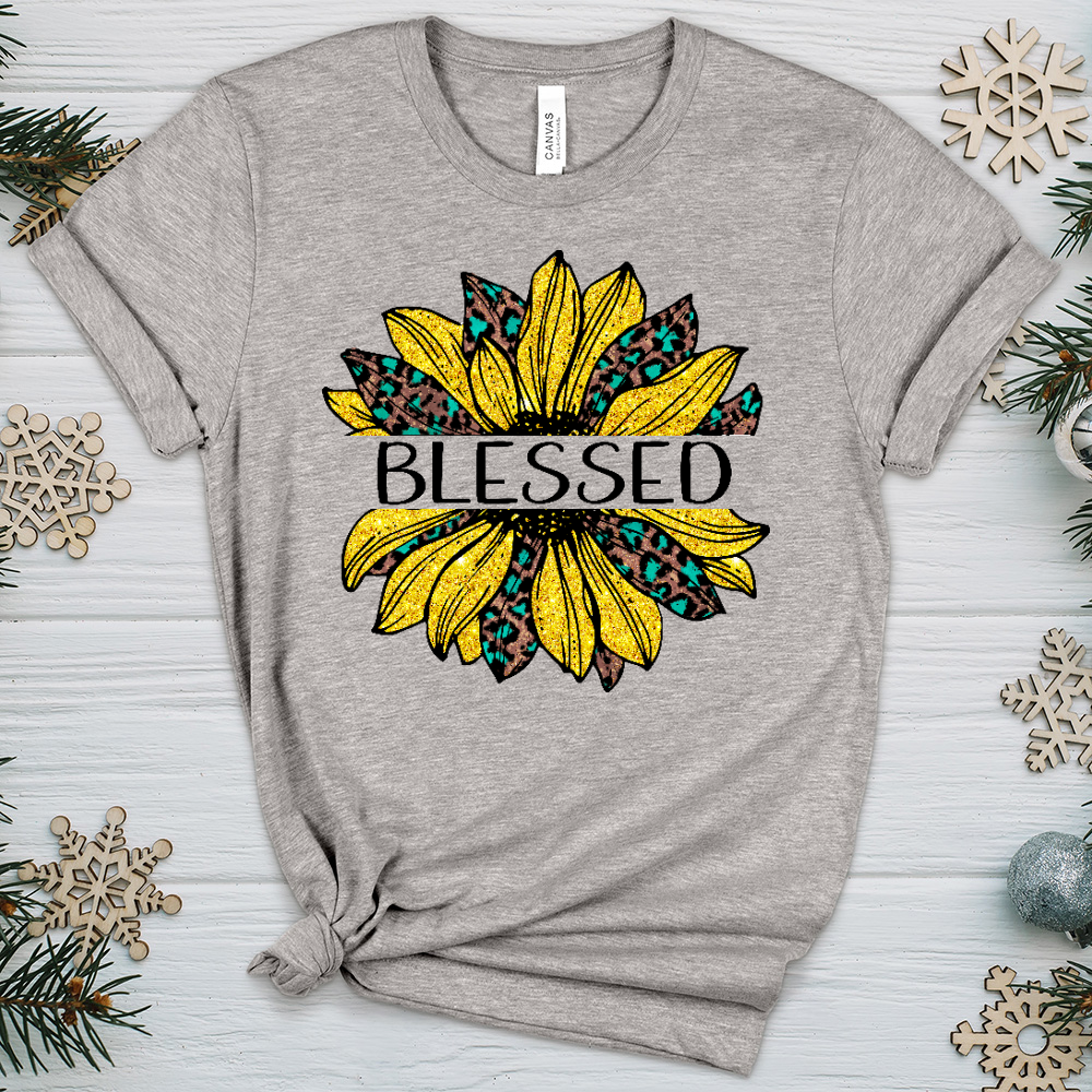 Blessed Sunflower V4 Heathered Tee