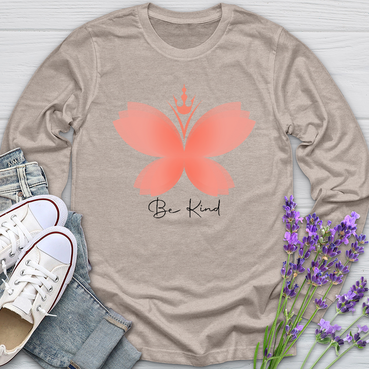 Be Kind Butterfly Long Sleeve Tee