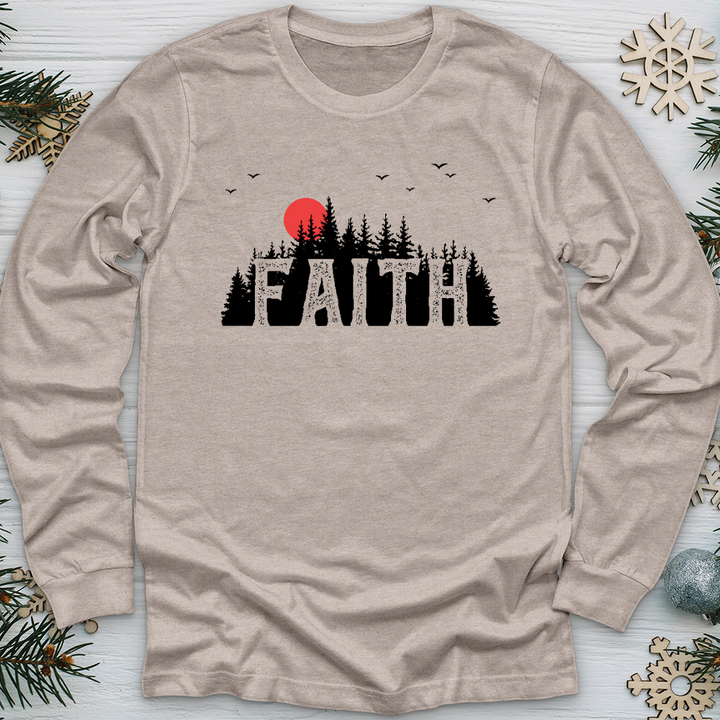 Faith Evergreens Long Sleeve Tee