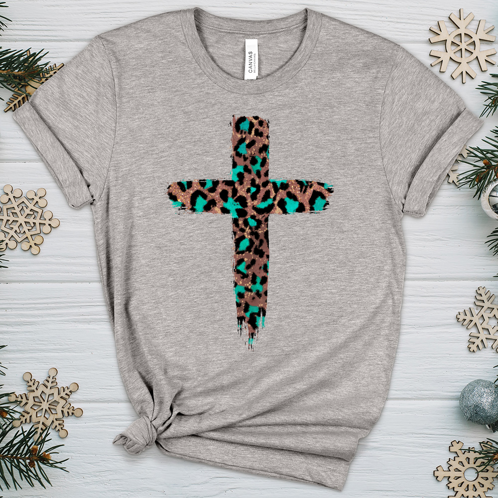 Leopard Cross V3 Heathered Tee