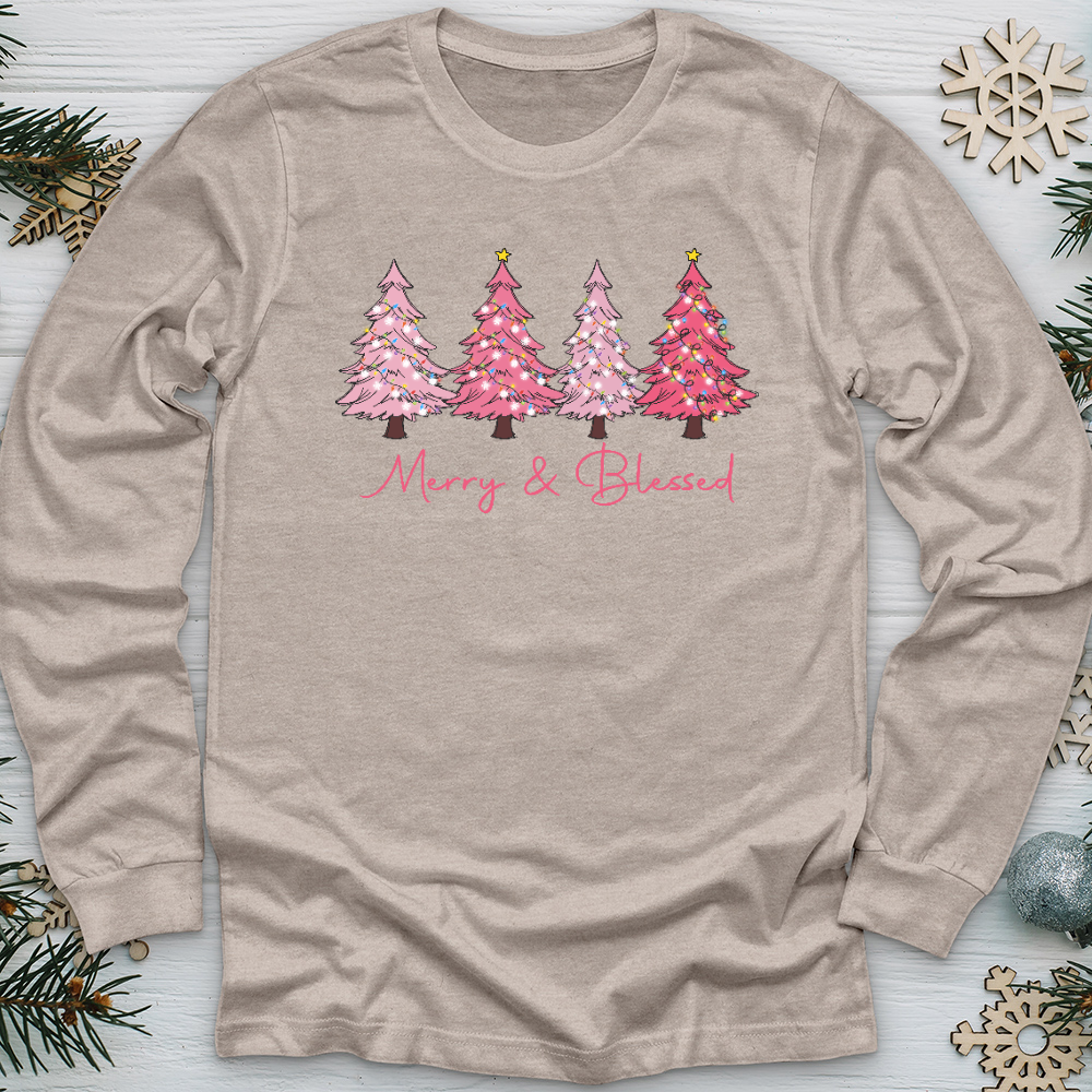 Merry & Blessed Long Sleeve Tee