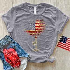 Faith Heart Fireworks Tee