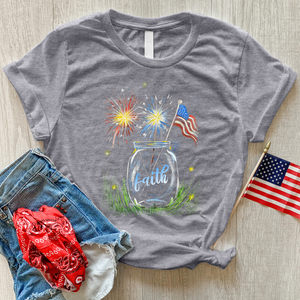 Faith Jar Fireworks Heathered Tee