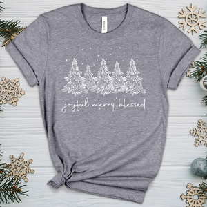 Winter Forest Snow Heathered Tee