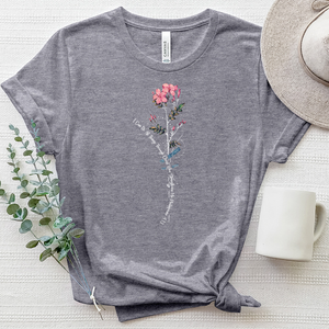 Philippians 4:13 Flower Heathered Tee