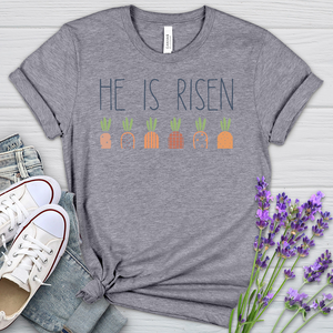 He Is Risen Carrot Patch Heathered Tee