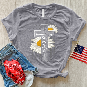 Faith Flag Heathered Tee