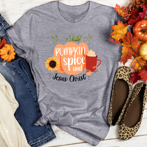 Pumpkin Spice & Christ Heathered Tee