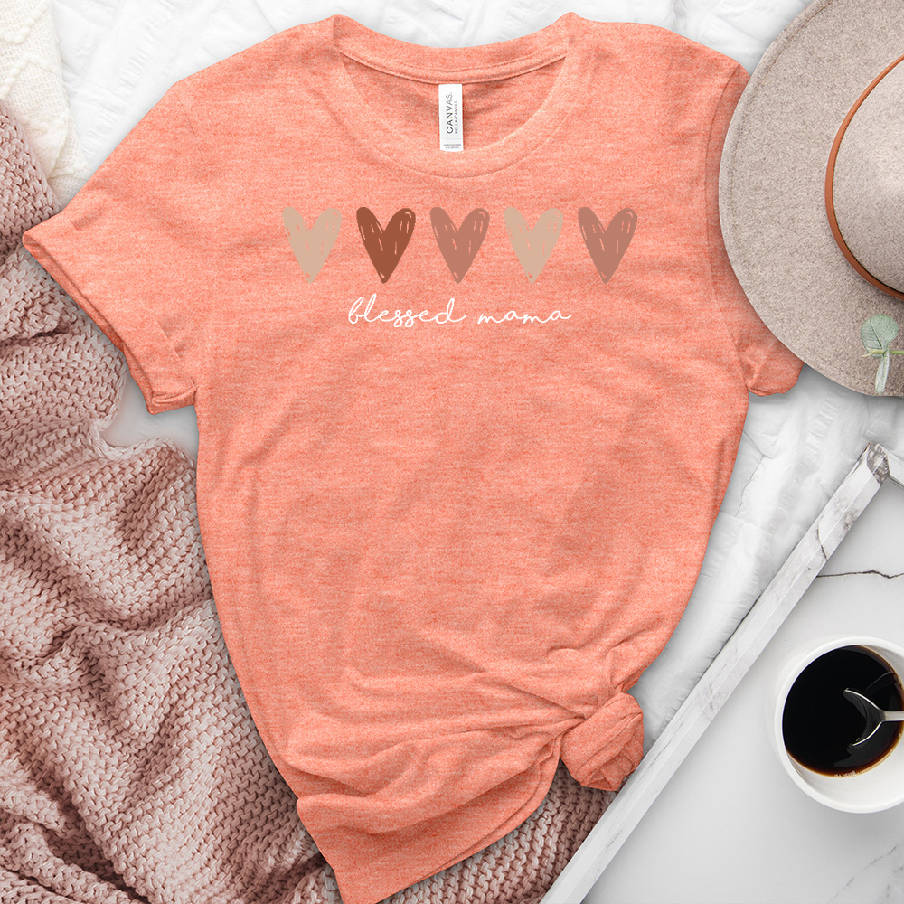 Blessed Mama Heathered Tee