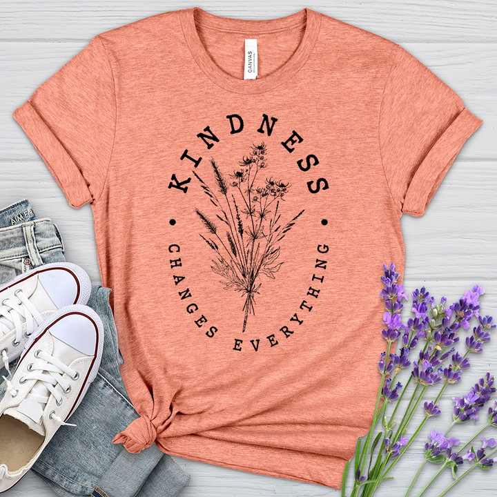 Kindness Changes Everything Heathered Tee