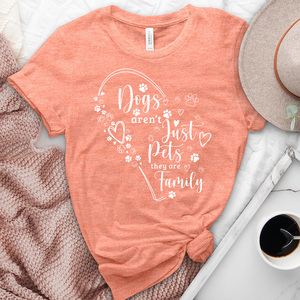 Dogs are Family Heathered Tee