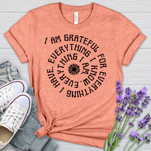 I Am Grateful Heathered Tee