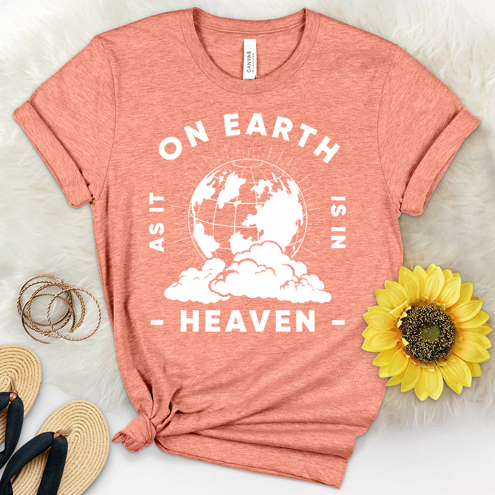 On Earth As In Heaven Heathered Tee