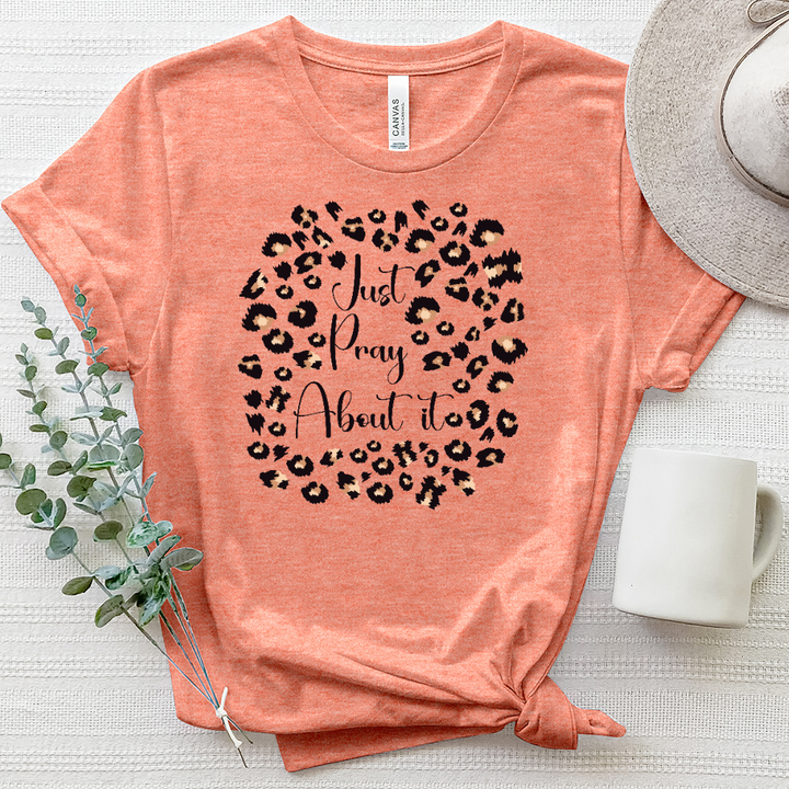 Just Pray about it Leopard Heathered Tee